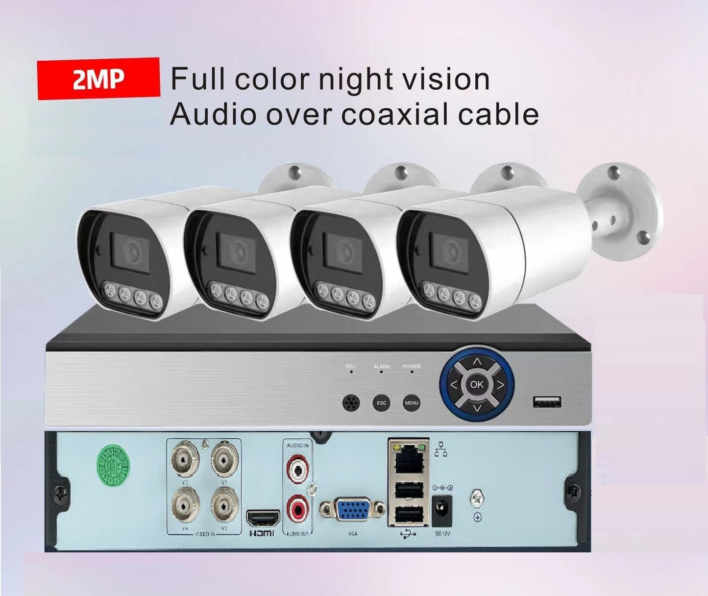 Smart H.265 Full-Color 4K Network Camera Kit ©