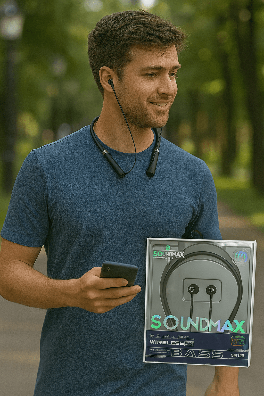 Soundmax - Wireless Neckband Headphones