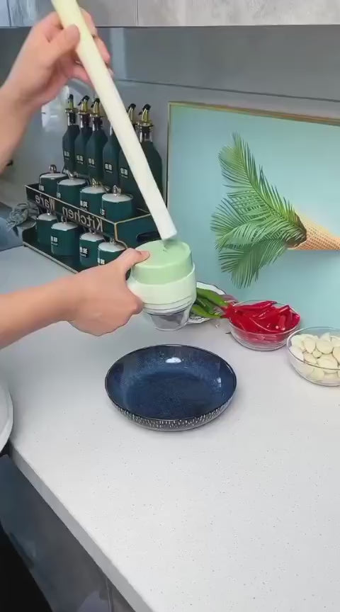 Hand Held Chopper HOLIYO Classic 4 In 1 Handheld Electric Vegetable