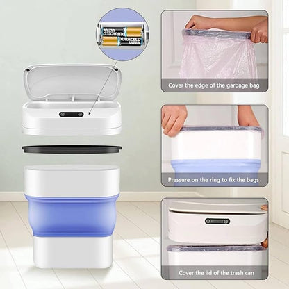 Smart Sensor Folding Infrared Trash Can