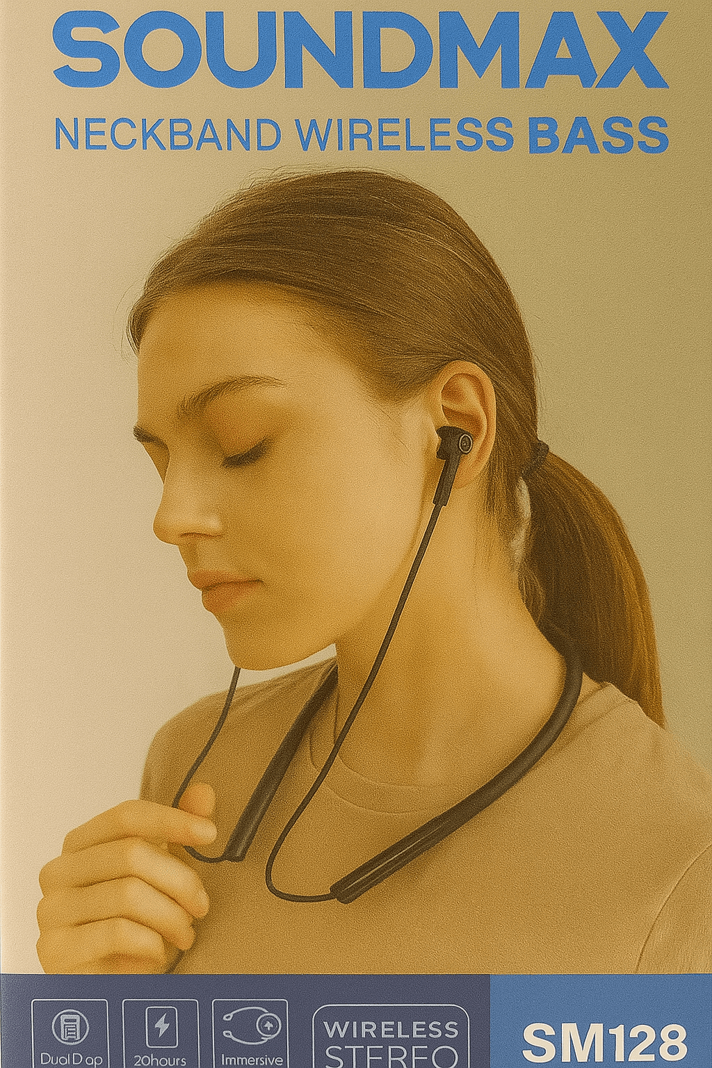 Soundmax - Wireless Neckband Headphones