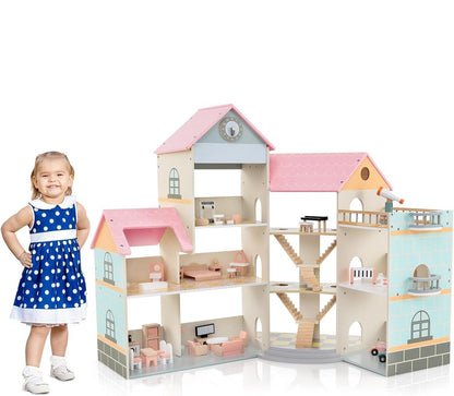 Wood & Play Corner Doll House ©