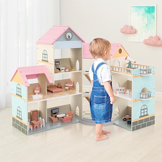 Wood & Play Corner Doll House ©
