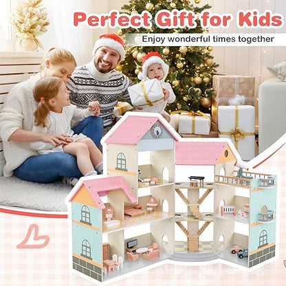 Wood & Play Corner Doll House ©