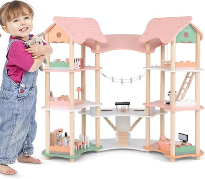 Wooden Dream Doll House Playset ©